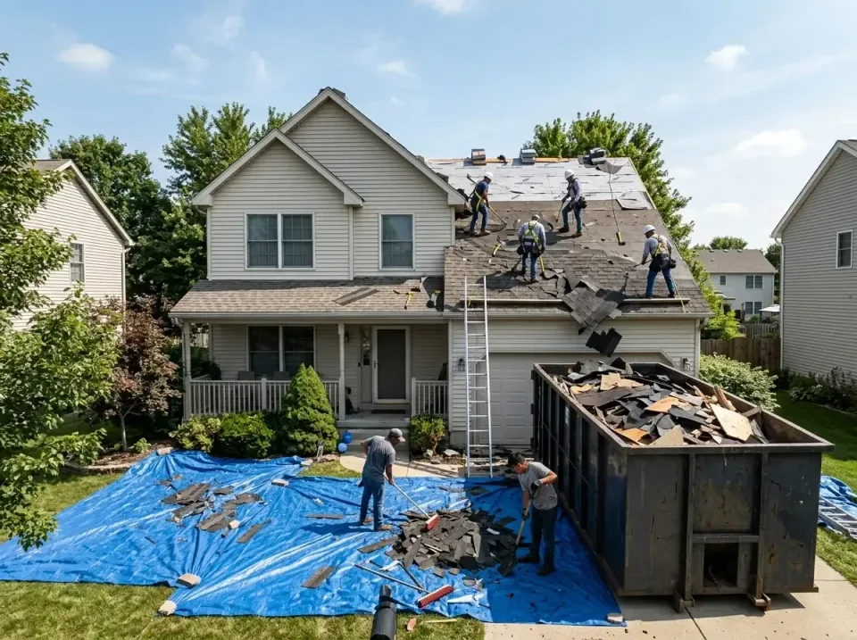 roof-replacement-debris-remova-004 — frequently asked questions, Cheapest Dumpster Rentals in Aspen Hill, MD